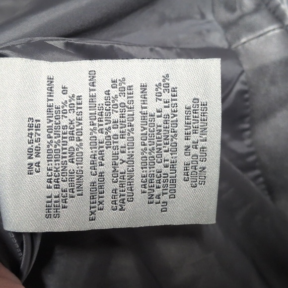 Levi's Women's Oversized Faux Leather Moto Jacket, Size 3X, Gray, NWT, Bikercore - Picture 6 of 7